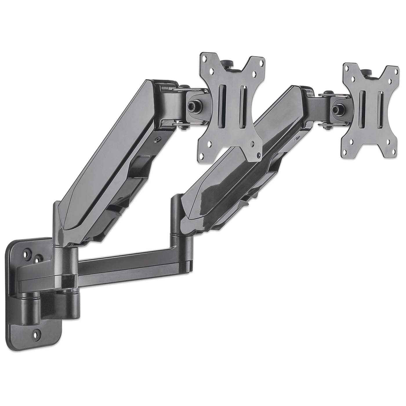Soporte de pared universal para dos monitores con resorte de gas Image 5