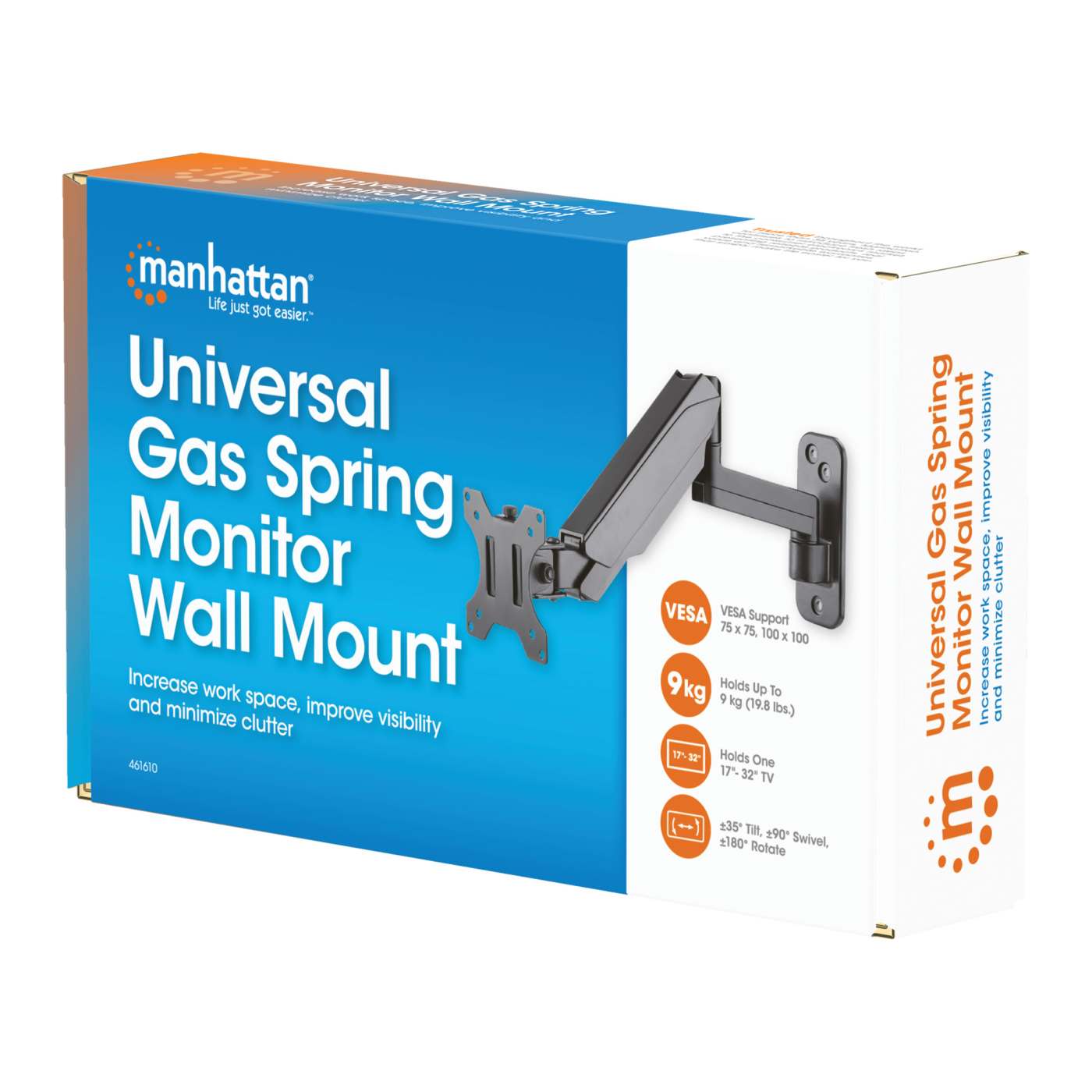 Soporte universal de pared para monitor con pistón a gas Packaging Image 2
