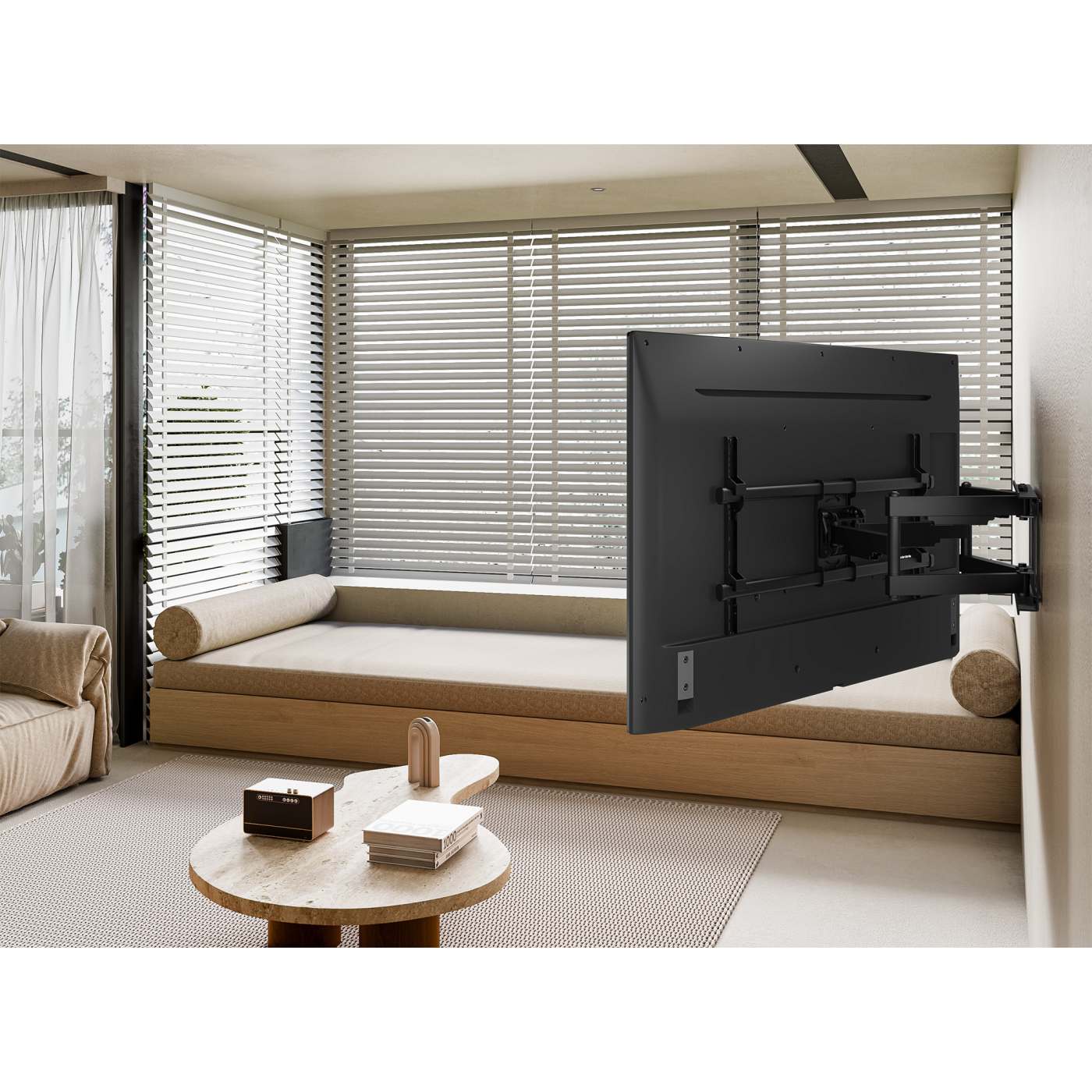 Soporte de pared universal para LCD de movimiento completo y una gran pantalla, de 37" a 90" Image 10