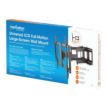Soporte de pared universal para LCD de movimiento completo y pantalla grande, para 60" a 100" Packaging Image 2