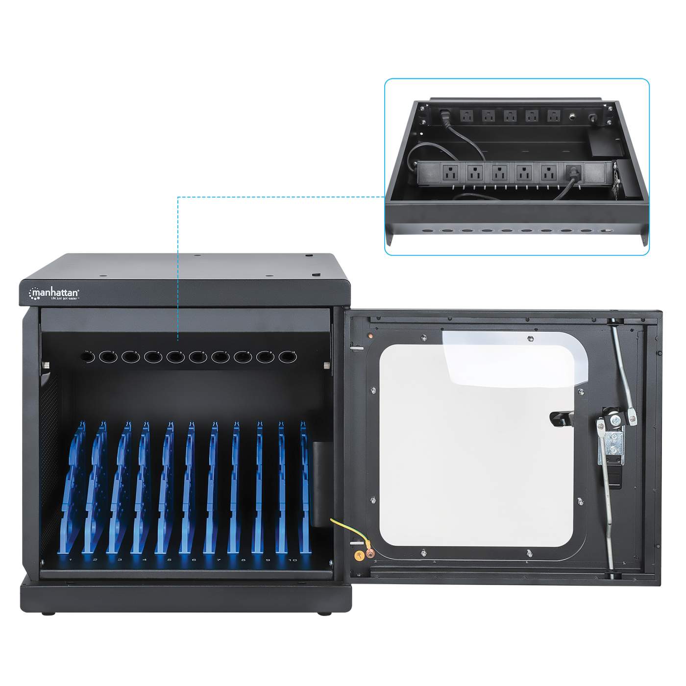 Gabinete de carga con 10 contactos de CA (15.6") Image 10