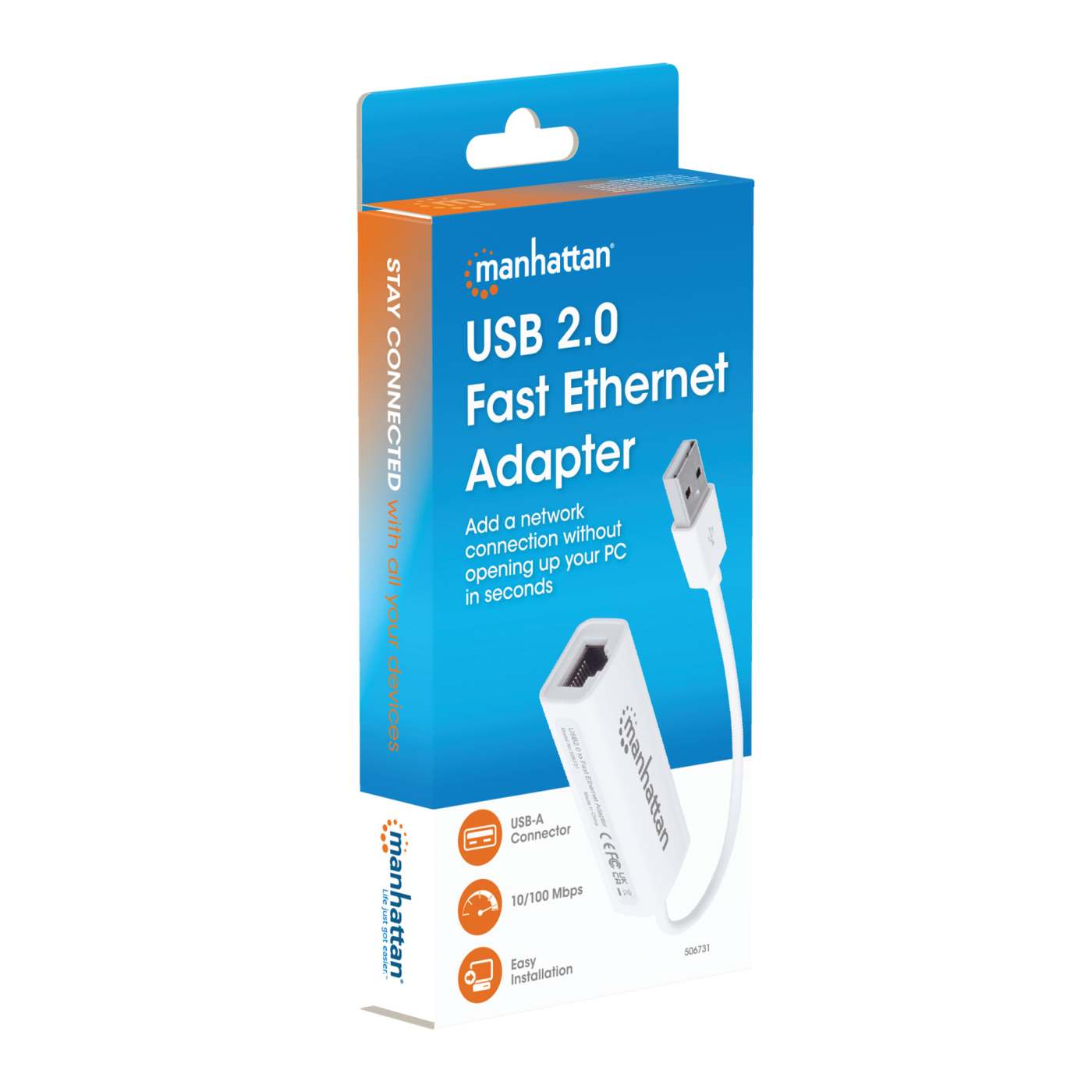 Adaptador Fast Ethernet USB de Alta Velocidad 2.0 Packaging Image 2