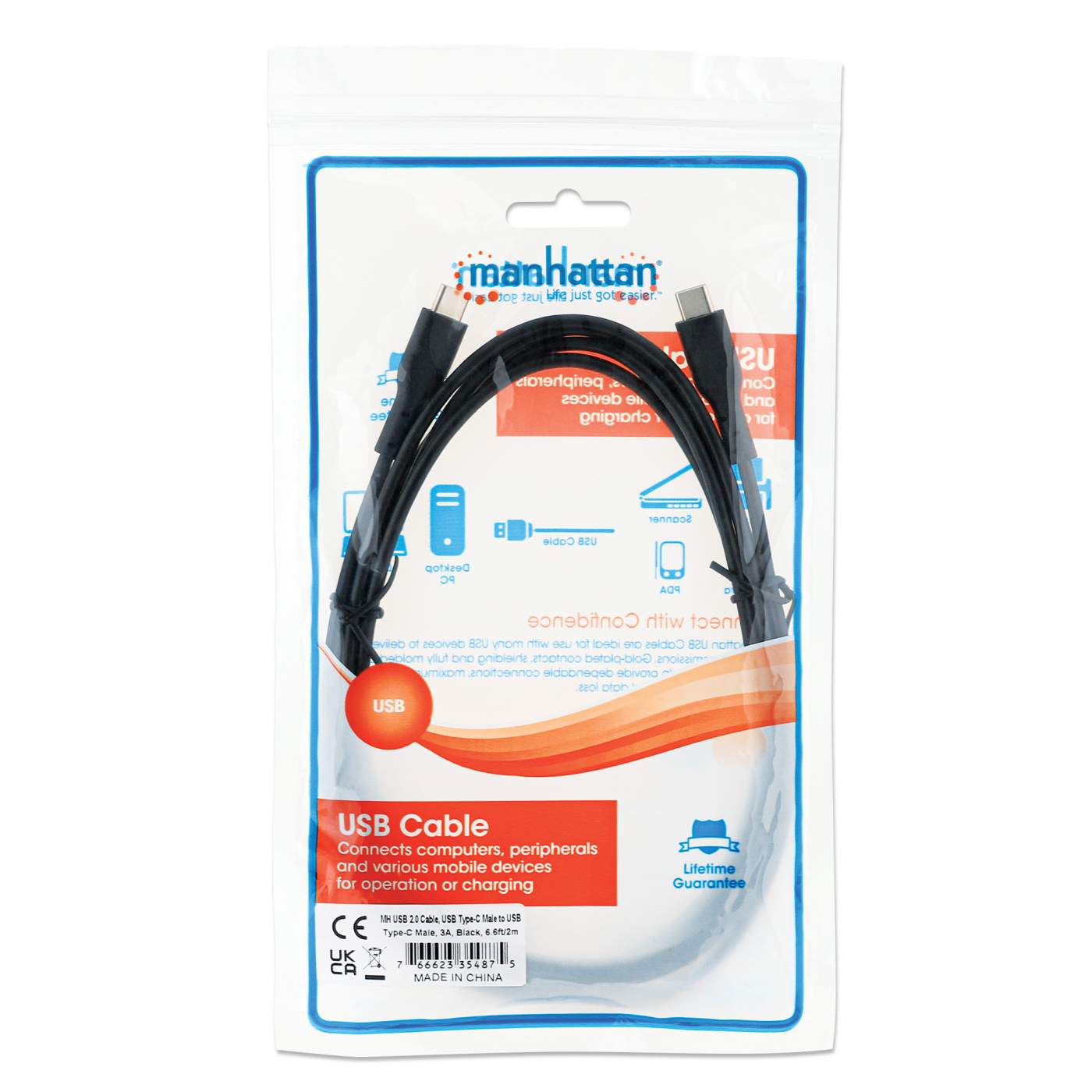 Cable USB-C a C de Alta Velocidad Packaging Image 2