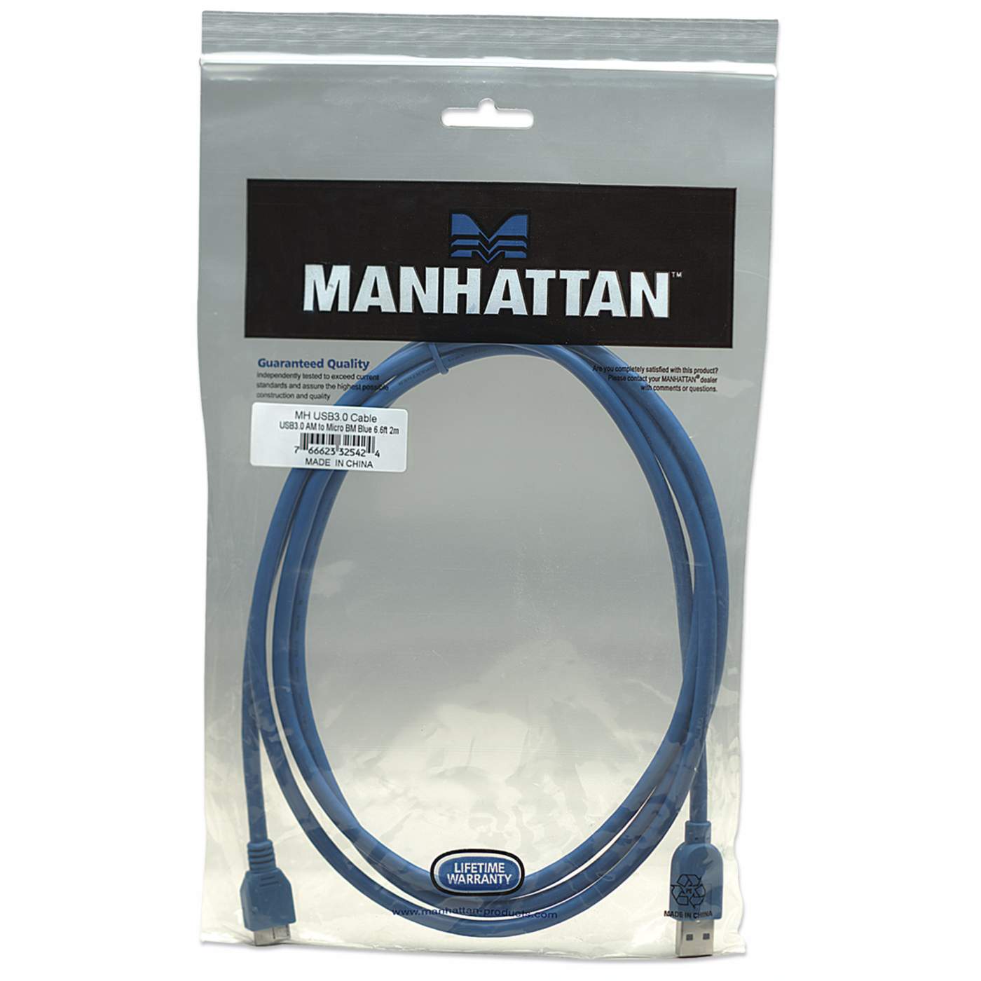 Cable USB 3.2 Gen 1 Micro-B, 5 Gbps 2m Packaging Image 2
