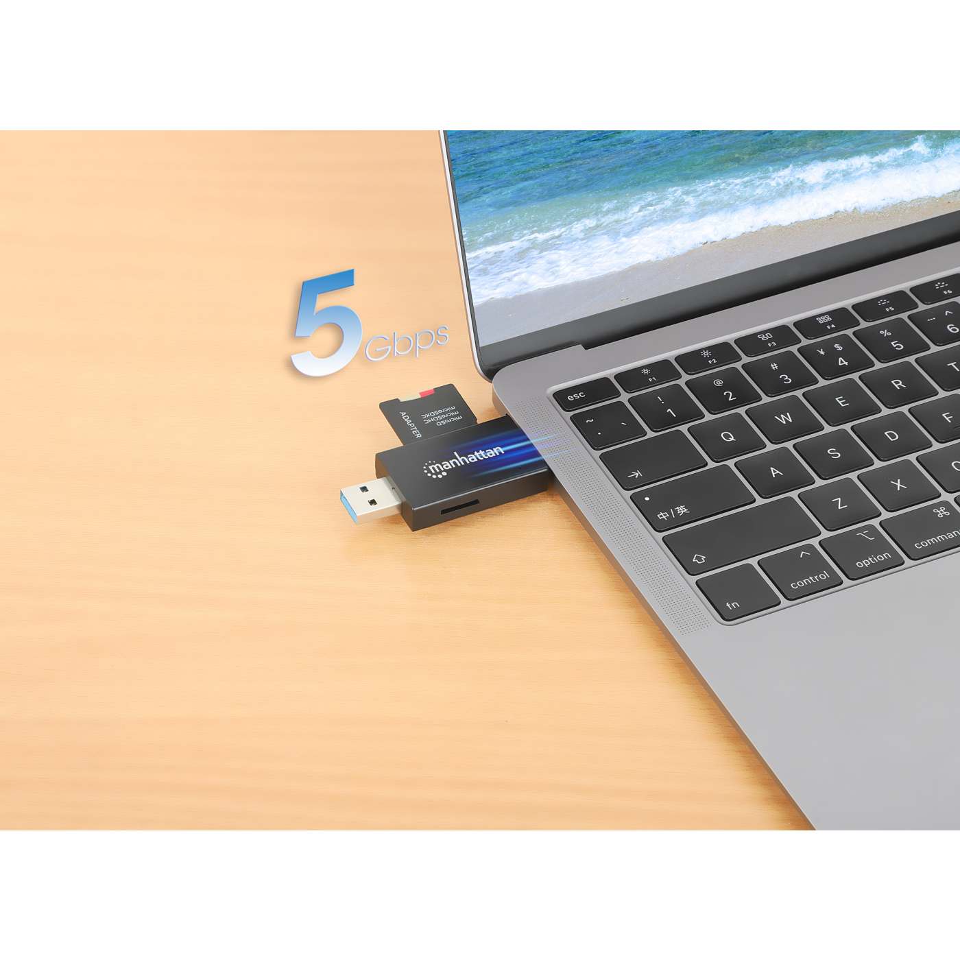 Lector/grabador multitarjeta USB 3.0 Tipo-C / Tipo-A Combo Image 2