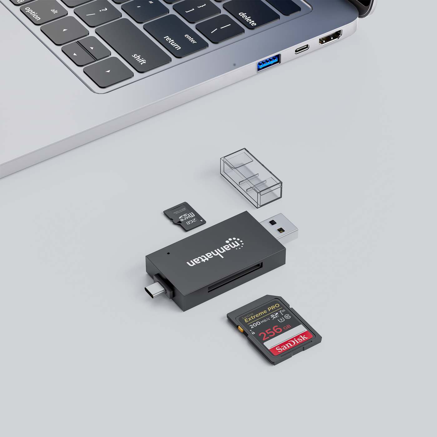 Lector/grabador multitarjeta USB 3.0 Tipo-C / Tipo-A Combo Image 4