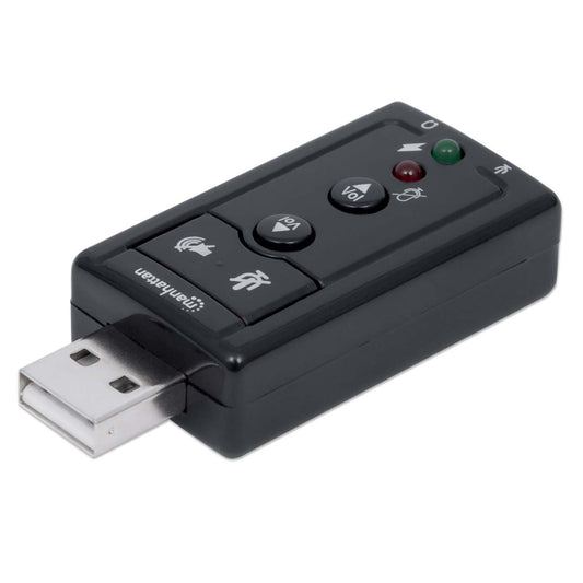 Adaptador de sonido 3-D 7.1 USB de alta velocidad Image 1