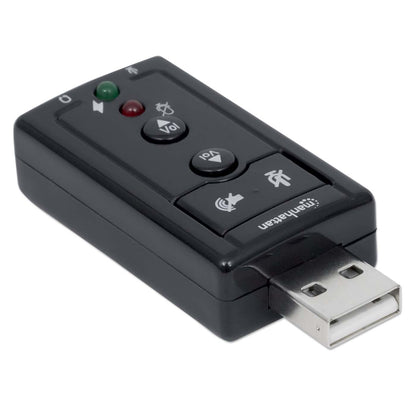 Adaptador de sonido 3-D 7.1 USB de alta velocidad Image 3