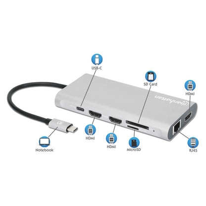 Docking Station USB-C para Triple Monitor Image 12