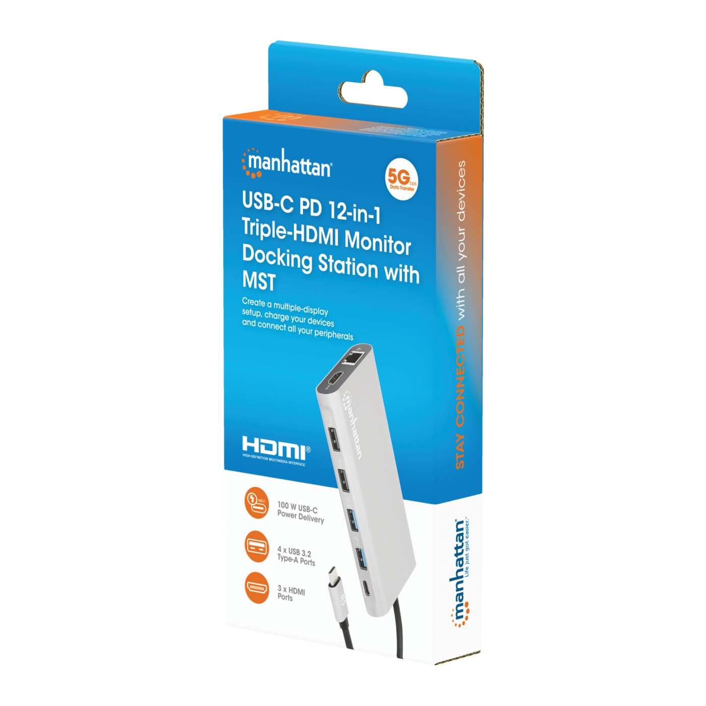 Docking Station USB-C para Triple Monitor Packaging Image 2