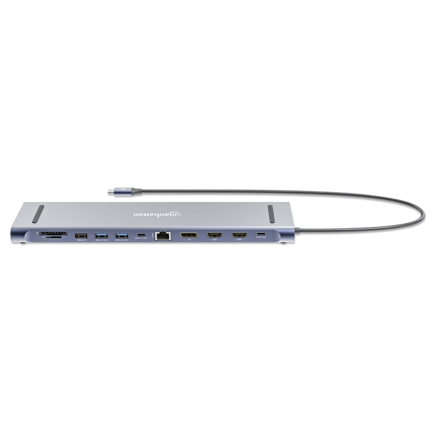 Estación de carga / Hub multipuerto USB-C PD 12 en 1 para tres pantallas 4K Image 13