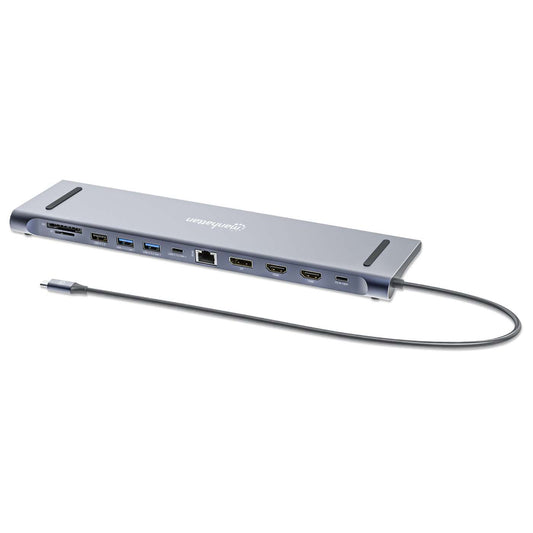 Estación de carga / Hub multipuerto USB-C PD 12 en 1 para tres pantallas 4K Image 1
