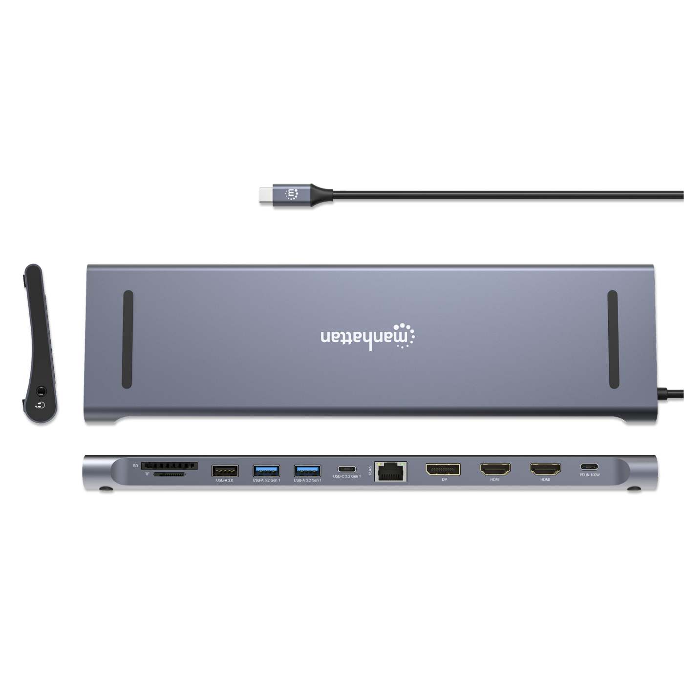 Estación de carga / Hub multipuerto USB-C PD 12 en 1 para tres pantallas 4K Image 6