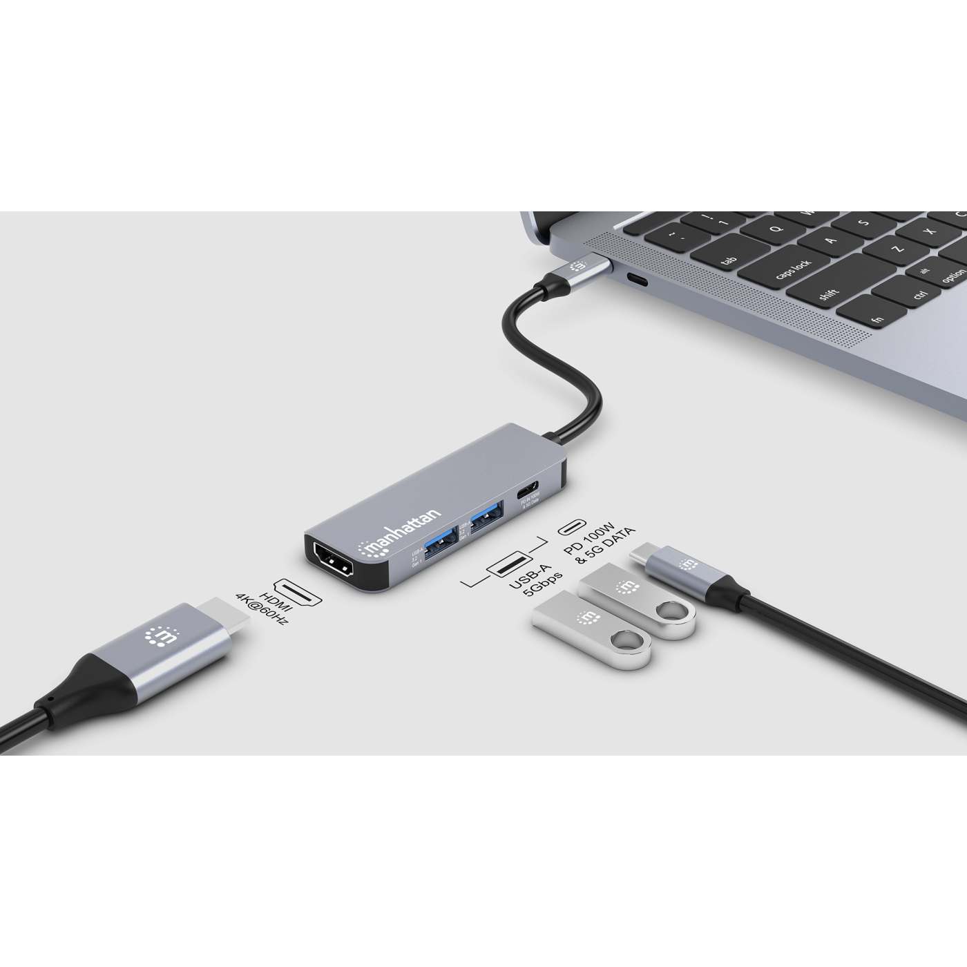 Docking Station USB-C 4 en 1 con HDMI 4K y PD 100 W Image 7