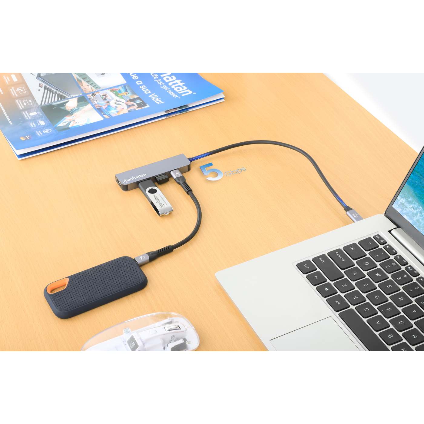 Docking Station USB-C 4 en 1 con HDMI 4K y PD 100 W Image 10