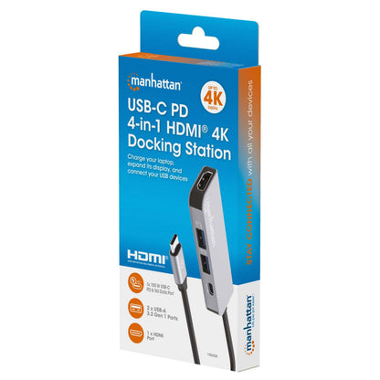 Docking Station USB-C 4 en 1 con HDMI 4K y PD 100 W Packaging Image 2