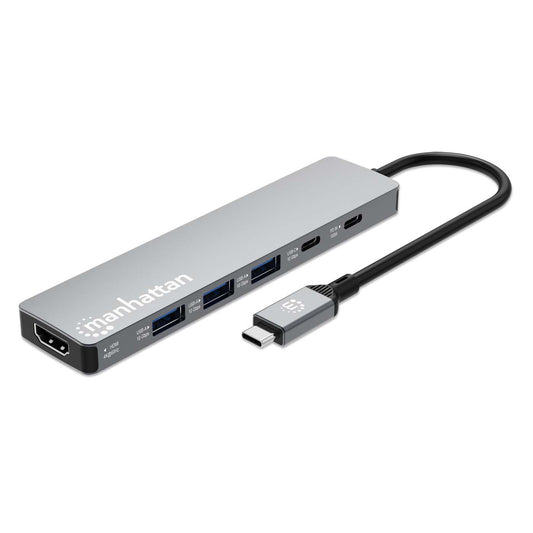 Estación de Conexión MH USB-C a 3*USB-A + 1 USB-C + HDMI2.0 + PD Image 1