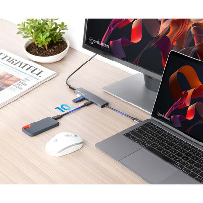 Estación de Conexión MH USB-C a 3*USB-A + 1 USB-C + HDMI2.0 + PD Image 3