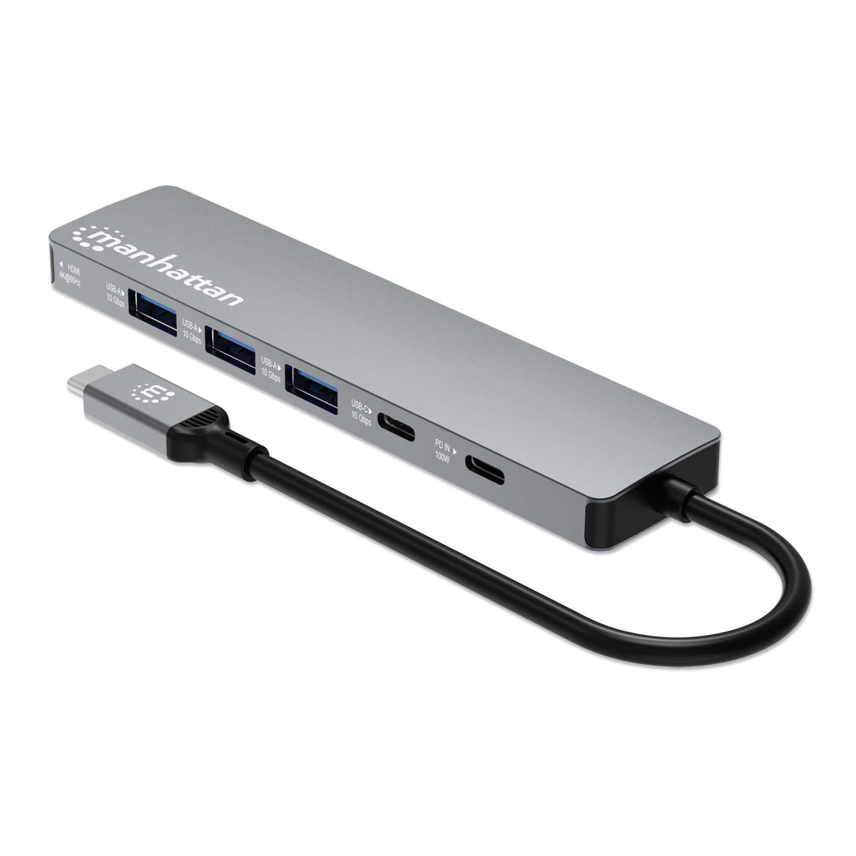 Estación de Conexión MH USB-C a 3*USB-A + 1 USB-C + HDMI2.0 + PD Image 4
