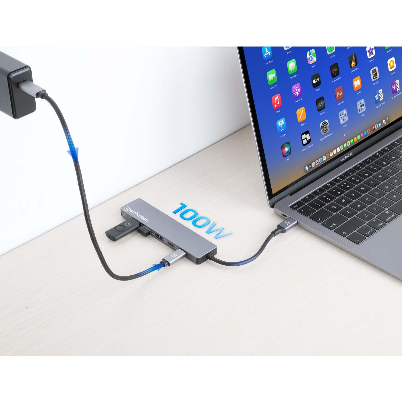 Estación de Conexión MH USB-C a 3*USB-A + 1 USB-C + HDMI2.0 + PD Image 7