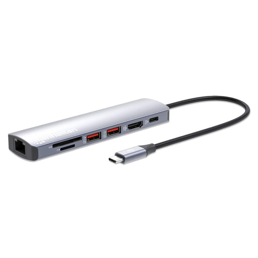 Estación Docking USB-C con lector de tarjetas, 7 en 1 Image 1