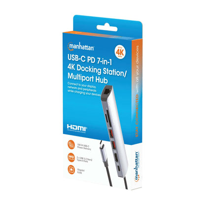 Estación Docking USB-C con lector de tarjetas, 7 en 1 Packaging Image 2