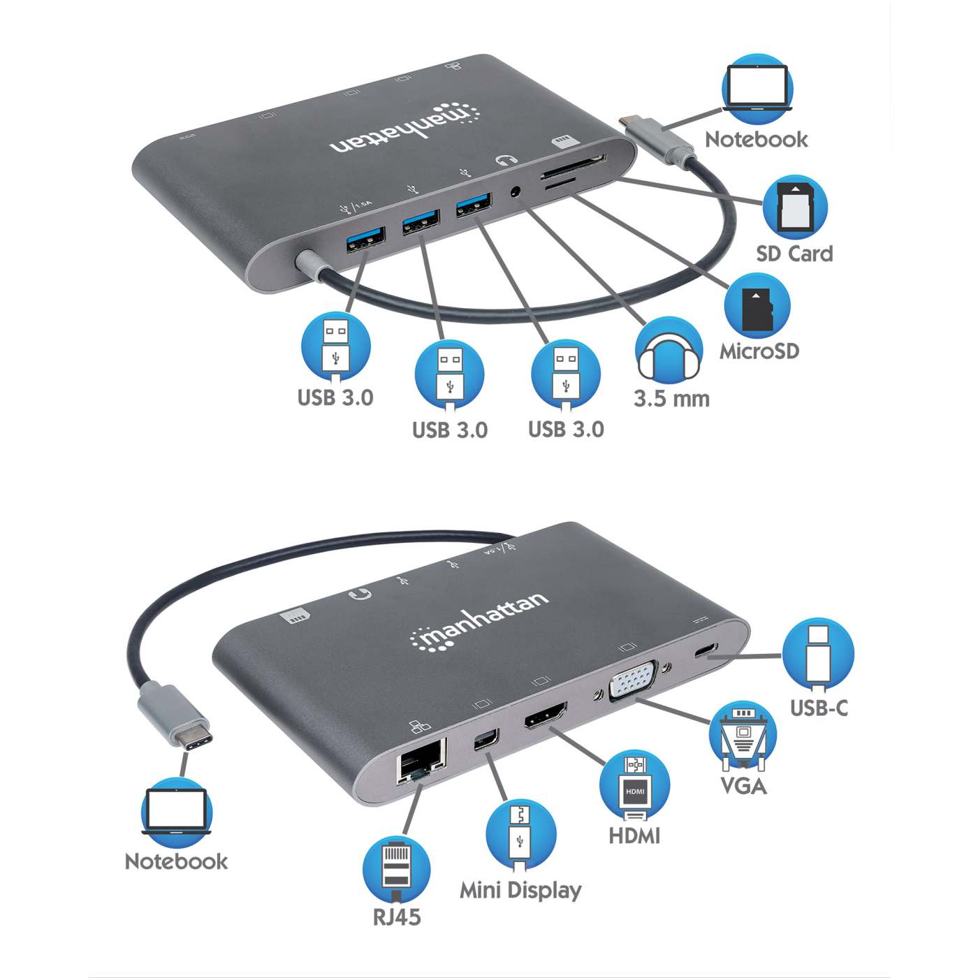 Docking Station USB-C SuperVelocidad 11 en 1 Image 10
