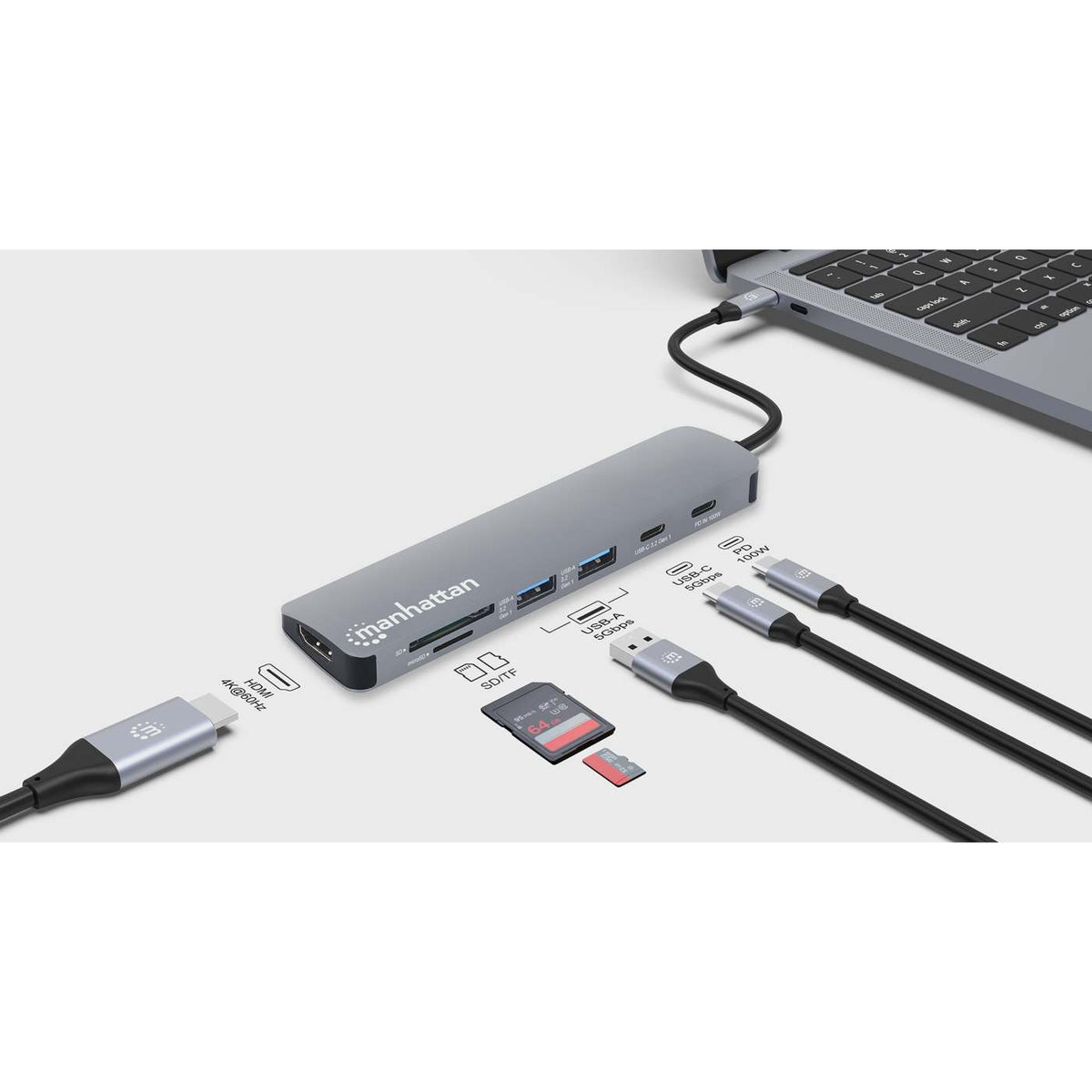 Docking Station USB-C 7 en 1 con HDMI 4K Image 8