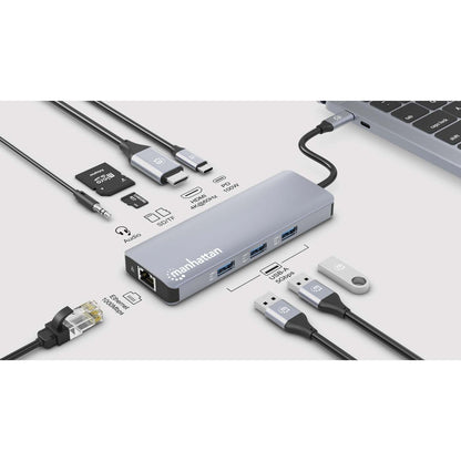 Docking Station USB-C 9 en 1 con HDMI 4K y PD 100 W Image 8