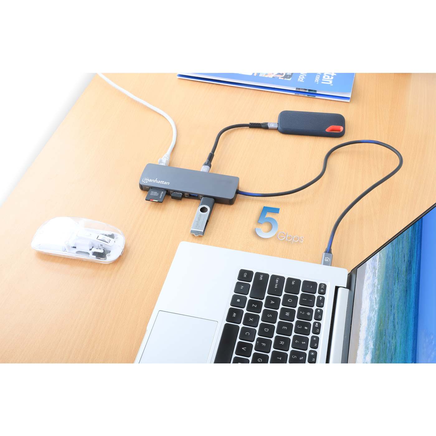 Docking Station USB-C 9 en 1 con HDMI 4K y PD 100 W Image 3
