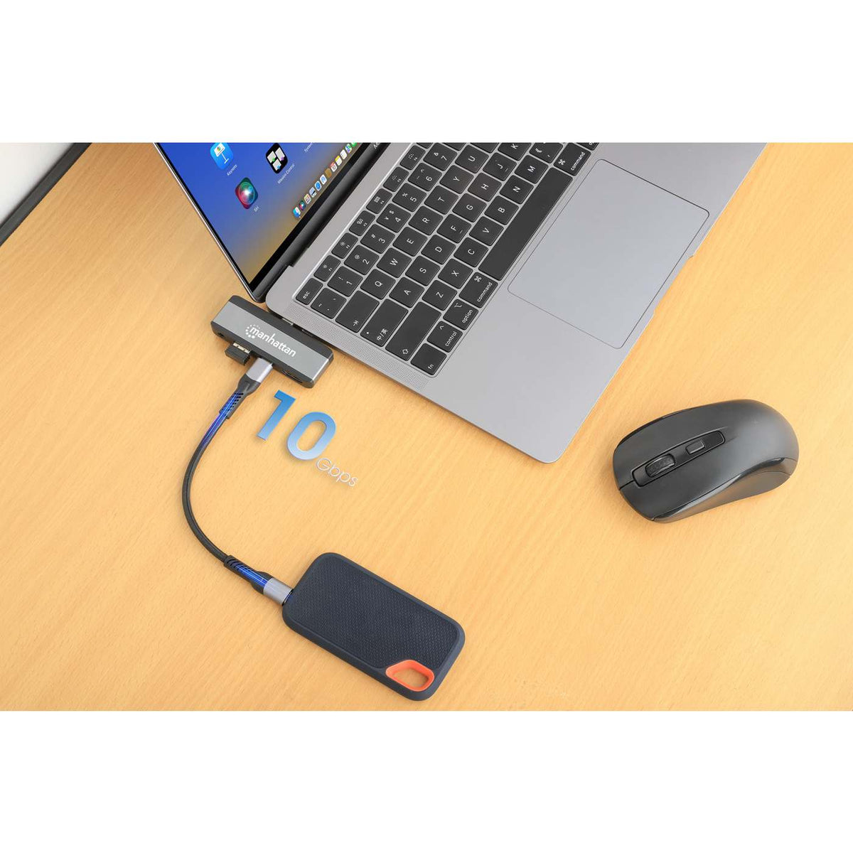 Docking Station USB-C 4 en 1 adaptador portátil Image 7