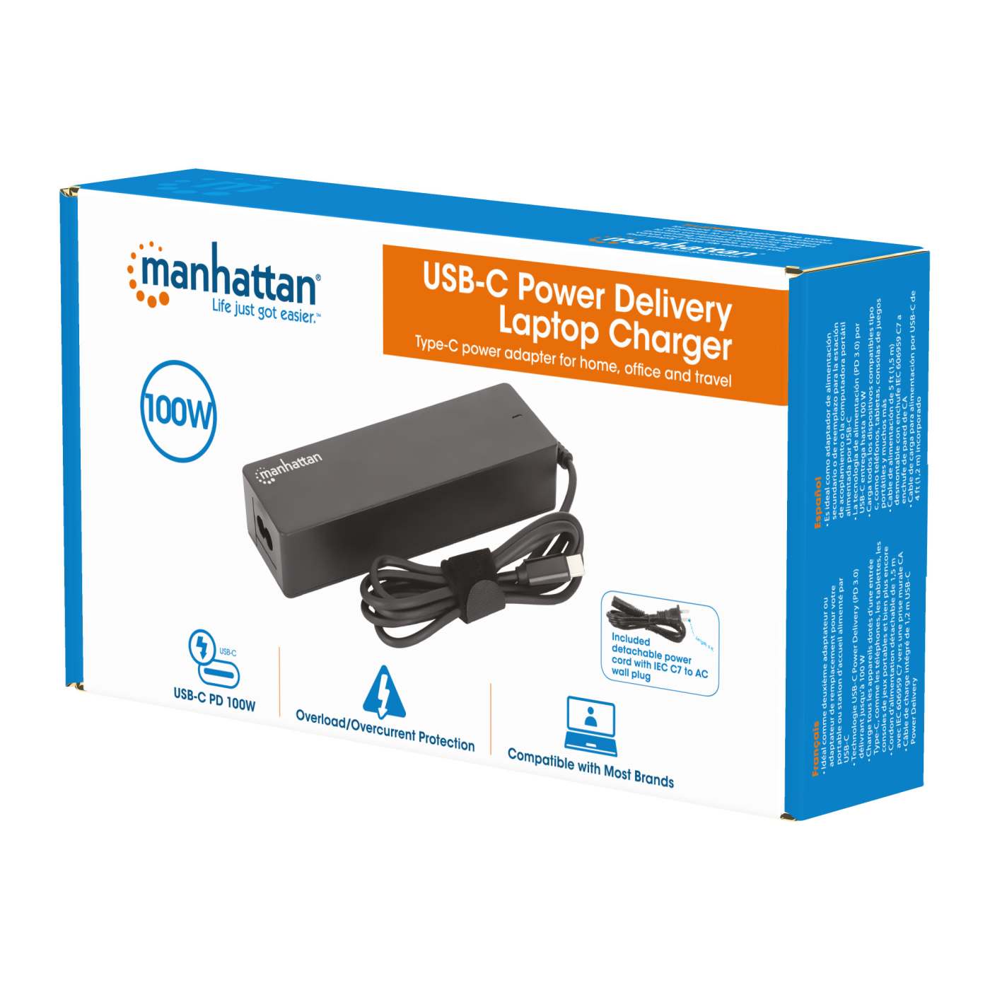 Cargador de computadora portátil para alimentación por USB-C, 100 W Packaging Image 2
