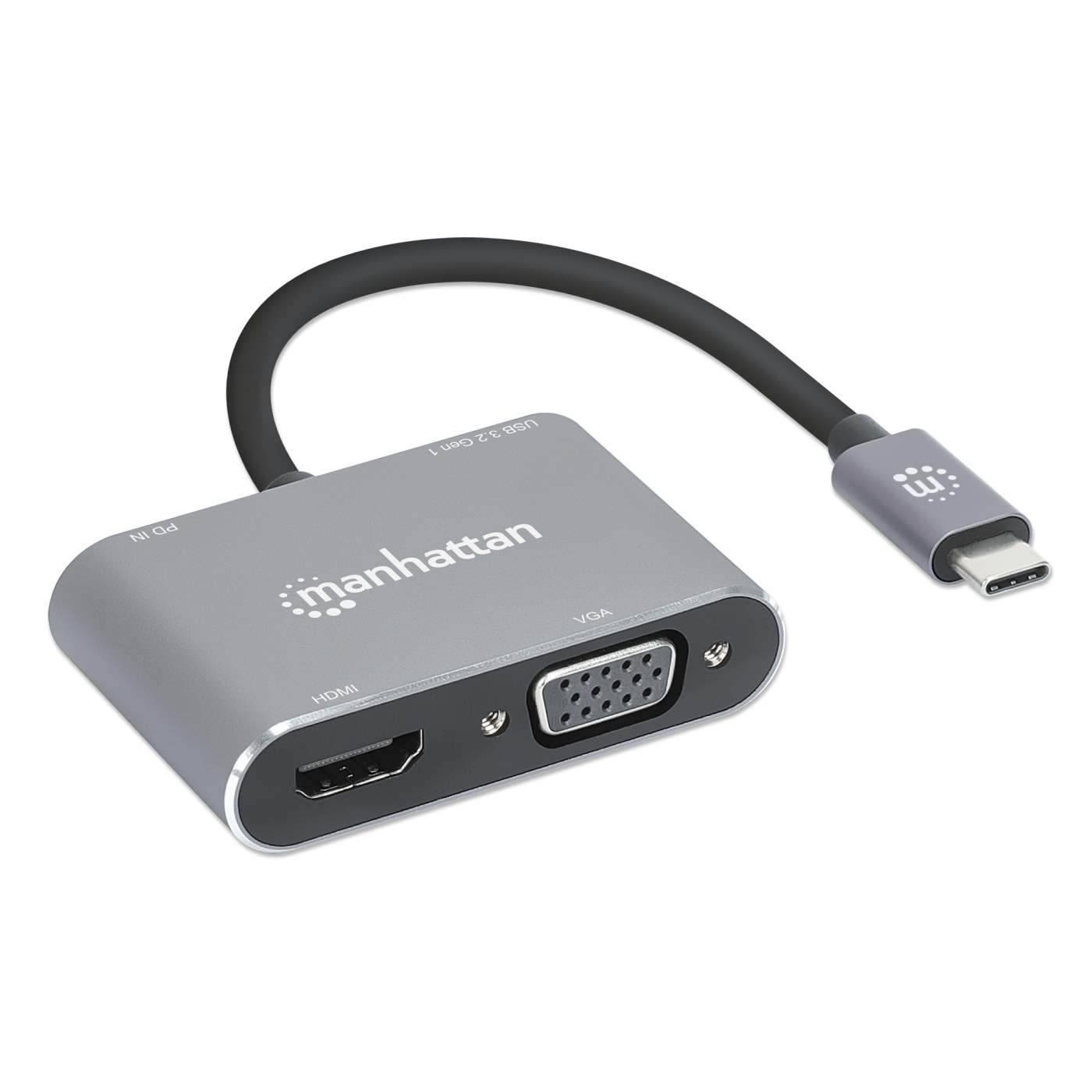 Docking Station de USB-C a HDMI y VGA, 4 en 1, con suministro de energía Image 3