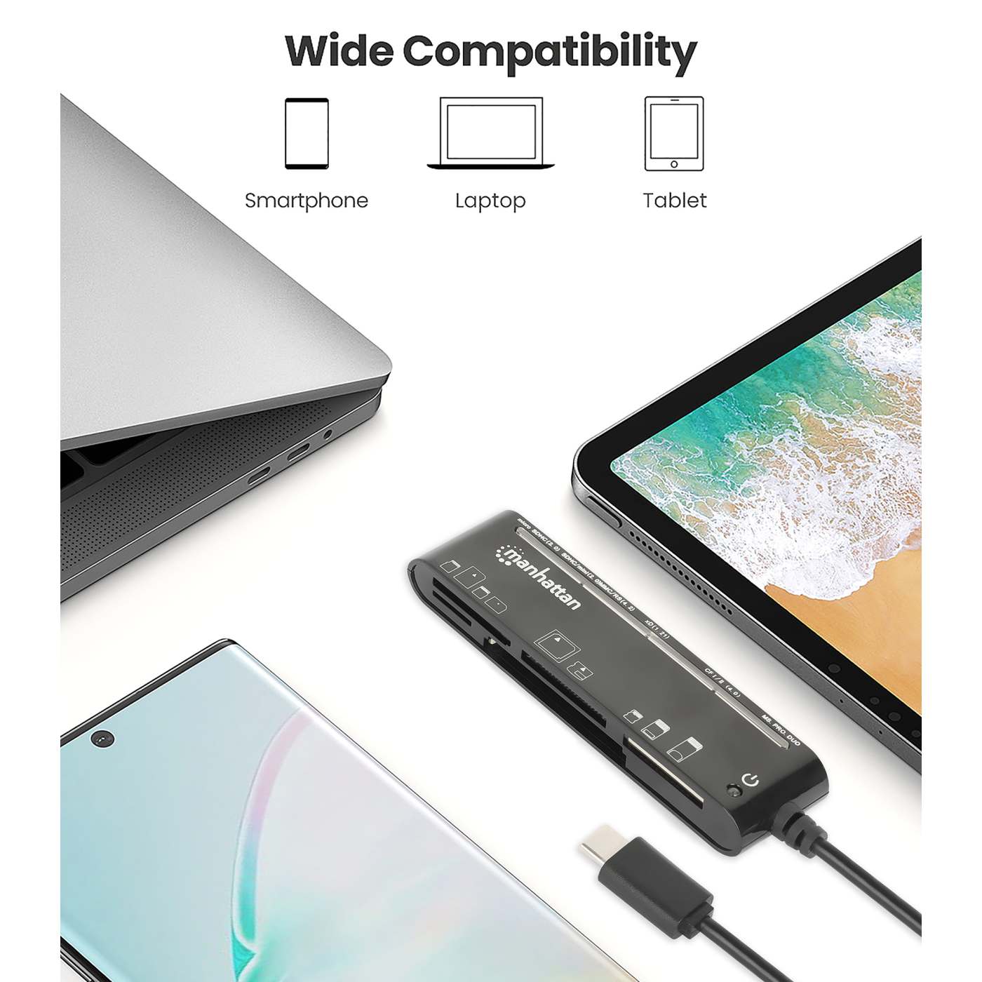 Lector/grabador USB-C a Multi-Card Image 3