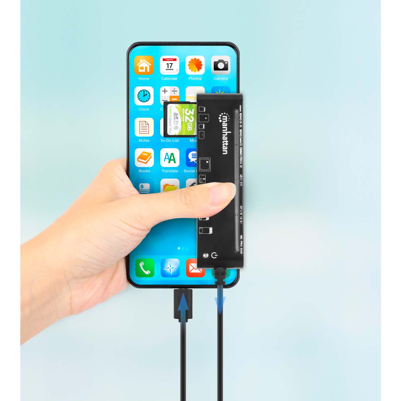 Lector/grabador USB-C a Multi-Card Image 4