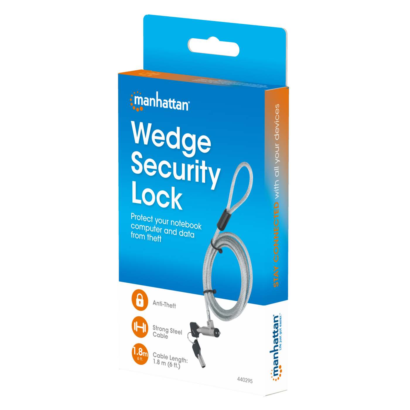 Candado de seguridad para laptop ranura Noble-Wedge® N17, con llave Packaging Image 2