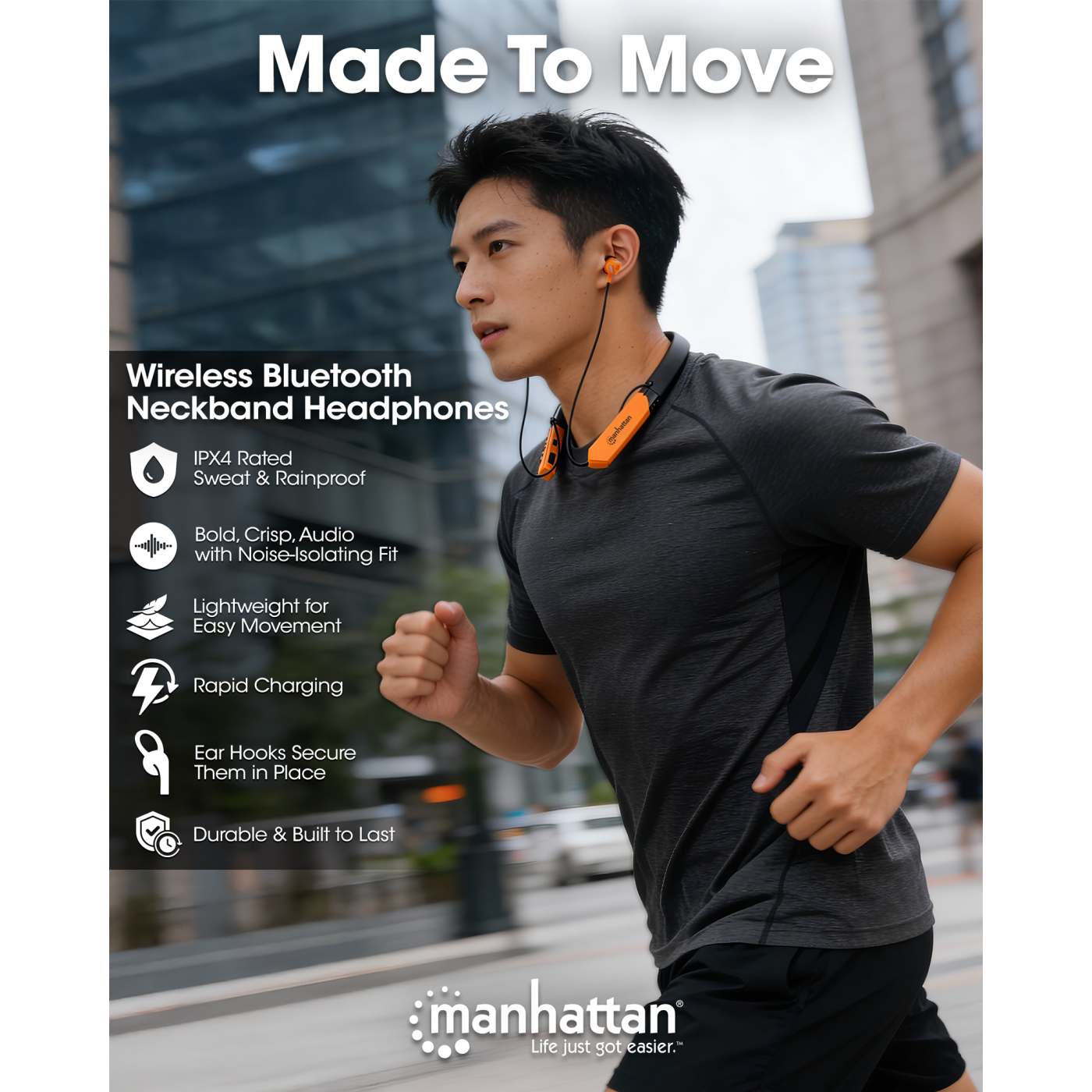 Auriculares deportivos inalámbricos con banda para el cuello Image 14